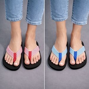2-Pairs Women’s Flip Flops Bundle – Size 5–6